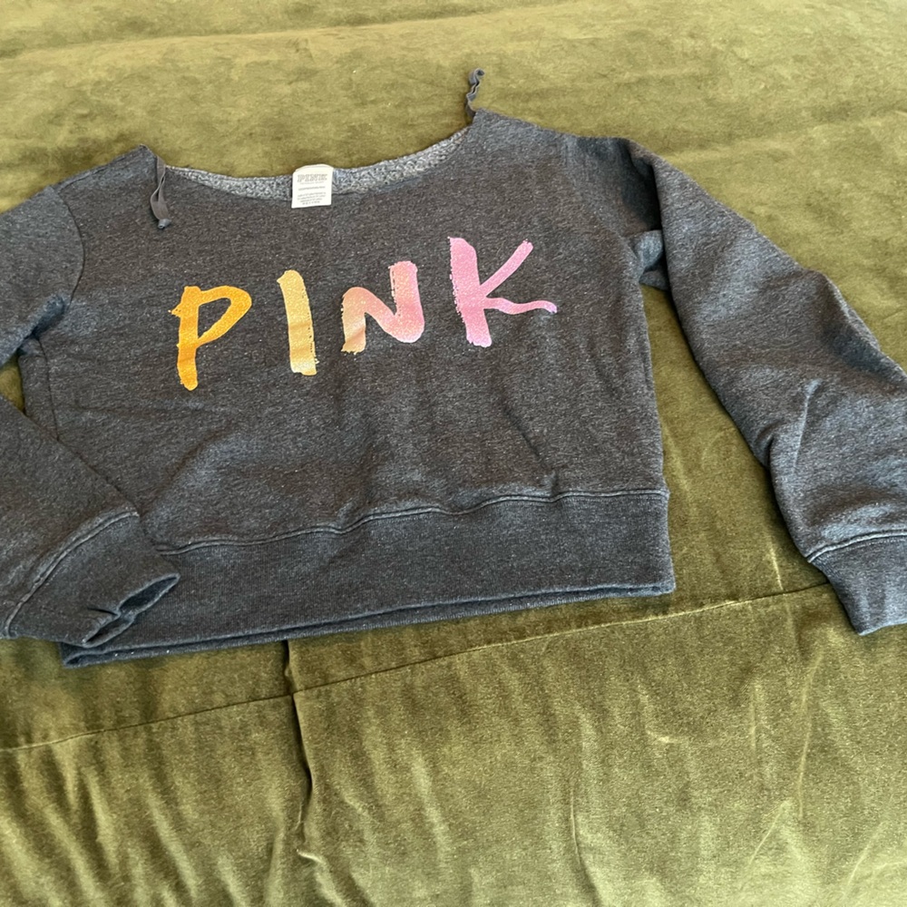 PINK Victoria's Secret Gray Sweatshirt